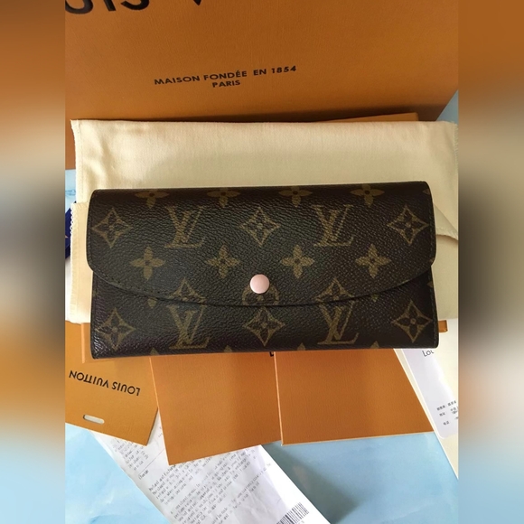 Louis Vuitton Monogram Portefeuille Sarah Long Wallet Coin - Picture 1 of 10